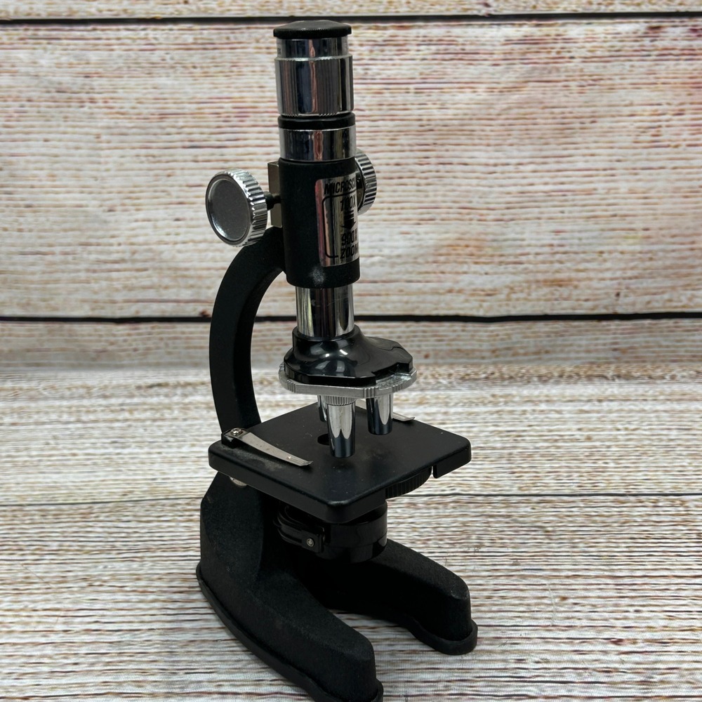 Edu-Toys Student Microscope 100X-900X Zoom Black Silver STEM Education Toy